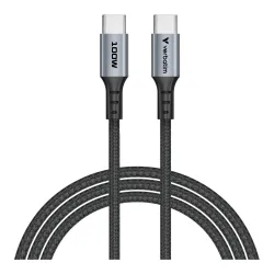 Kabel Verbatim USB-C(M) - USB-C(M) 1,2m, 100W, PD, czarny