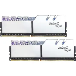 Pamięć DDR4 G.Skill Trident Z Royal Silver RGB 16GB (2x8GB) 3200MHz CL14 1,35V XMP 2.0 Podświetlenie LED
