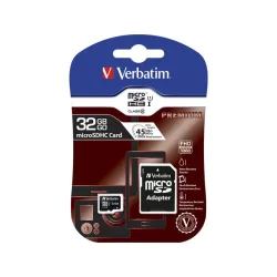 Karta pamięci MicroSDHC Verbatim 32GB Class 10 + adapter