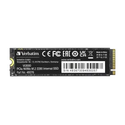 Dysk SSD Verbatim Vi3000 512GB M.2 2280 PCIe Gen3 NVME (3300/2500 MB/s)