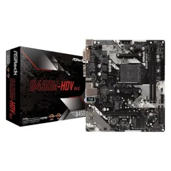 Płyta ASRock B450M-HDV R4.0 /AMD B450/DDR4/SATA3/M.2/USB3.0/PCIe3.0/AM4/mATX - OTW OPAK