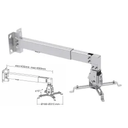 Uchwyt ścienny / sufitowy Cabletech UCH0148 do projektora