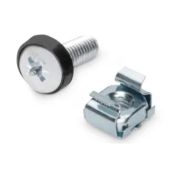 Śruby montażowe DIGITUS M6 19.8mm (komplet) do komponentów RACK 10" i 19" zestaw 50szt. srebrne