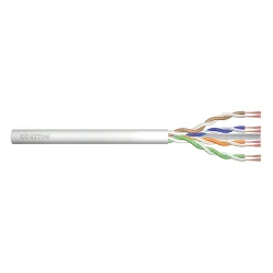 Kabel teleinformatyczny patchcordowy DIGITUS kat.6A, U/UTP, linka, AWG 26/7, LSOH, 100m, szary, karton