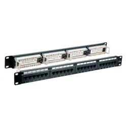 Patch panel EFB-Elektronik 37584.1, 24 porty RJ45 Cat5e UTP, 1U, czarny