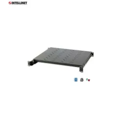 Półka do szafy 19" Intellinet 415mm 1U wysuwana 430-665m, czarna