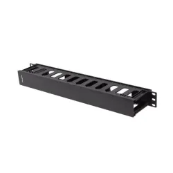 Organizer kabli Lanberg AK-1703-B 19" 1U plastikowy z zaślepką typ A czarny - OTW OPAK