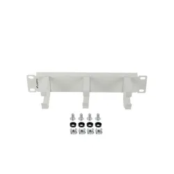 Organizer kabli Lanberg 10" 1U z 3 metalowymi uchwytami typ B Szary