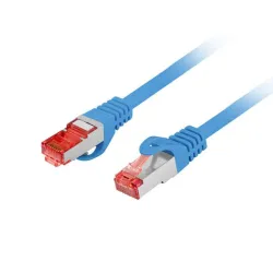 Patchcord Lanberg S/FTP kat.6 10m LSZH CU fluke passed niebieski