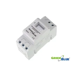 Timer cyfrowy GreenBlue GB104 na szynę DIN 16 programów max 240 programów