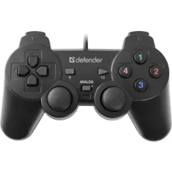 Gamepad przewodowy Defender OMEGA, efekt wibracji, USB