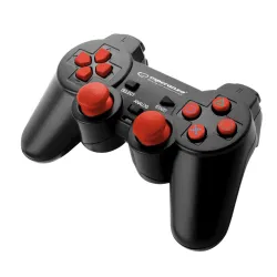Gamepad PS2/PS3/PC USB Esperanza "Corsair" czarno/czerwony - OTW OPAK