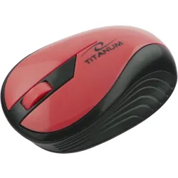 Mysz bezprzewodowa Titanum RAINBOW TM114R optyczna czerwona