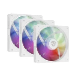 Zestaw 3 wentylatorów do zasilacza / obudowy Genesis Oxal 120 ARGB Biały