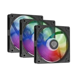 Zestaw 3 wentylatorów do zasilacza / obudowy Genesis Oxal 120 ARGB Czarny