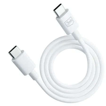 Kabel USB C do C - 3mk Hyper Cable C to C 100W 1.2m biały