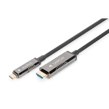 Kabel adapter DIGITUS hybrydowy AOC USB Typ C na HDMI 4K 60Hz 20m