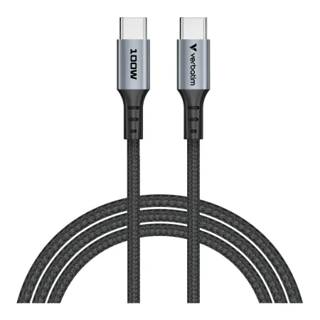 Kabel Verbatim USB-C(M) - USB-C(M) 1,2m, 100W, PD, czarny