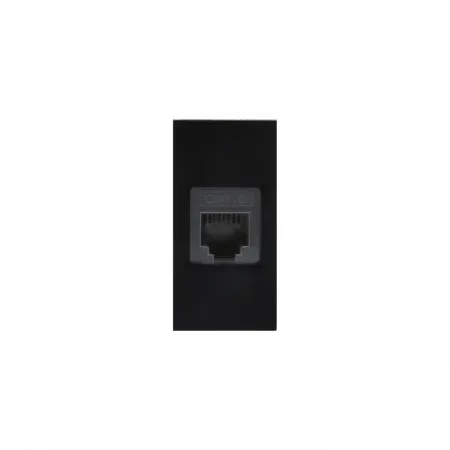 Gniazdo LAN Maclean MCE725B pojedyncze, czarne