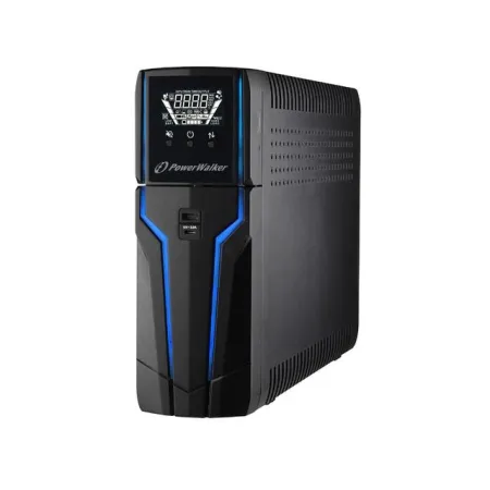 Zasilacz awaryjny UPS Power Walker Line-Interactive 1000VA 4xPL 230V, USB, LCD, 2x ładowarka USB, RGB