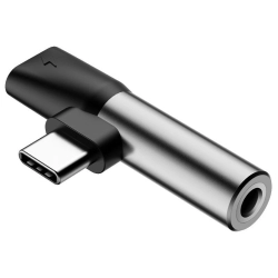 BASEUS Adapter Audio L41 USB-C to Mini Jack 3.5mm + USB-C (CATL41-S1) BASEUS Adapter Audio L41 USB-C to Mini Jack 3.5mm + USB-C (CATL41-S1)