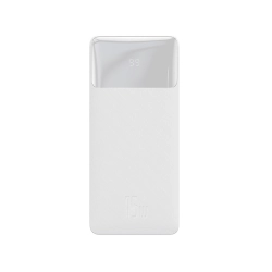 BASEUS Power Bank Bipow 10000mAh, 2xUSB, USB-C, 15W (PPDML-I02) Biały