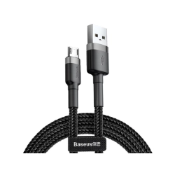 BASEUS Cafule Micro USB cable 2.4A 0,5m (CAMKLF-AG1) gray + black BASEUS Cafule Micro USB cable 2.4A 0,5m (CAMKLF-AG1) gray + black