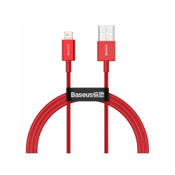 BASEUS Kabel USB - Lightening Superior Series, 2.4A, 1m (czerwony) CALYS-A09 BASEUS Kabel USB - Lightening Superior Series, 2.4A, 1m (czerwony) CALYS-A09