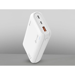 Power bank TRACER 20000 mAh slim WH QC3.0 PD20W biały