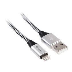 Kabel TRACER USB 2.0 iPhone AM - lightning 1,0m czarno-srebrny Kabel TRACER USB 2.0 iPhone AM - lightning 1,0m czarno-srebrny