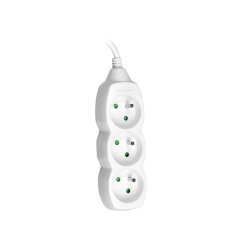 Przedłużacz TRACER PowerCord 1,5m (3 gniazda, white) Przedłużacz TRACER PowerCord 1,5m (3 gniazda, white)