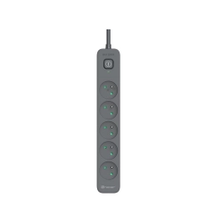 Listwa zasilająca antyprzepięciowa TRACER Power Line+ 1,8 m Graphite (5 gniazd) Listwa zasilająca antyprzepięciowa TRACER Power Line+ 1,8 m Graphite (5 gniazd)