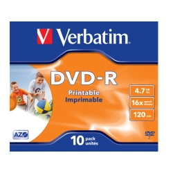 DVD-R VERBATIM 16x JC 10Pack imprint 43521 DVD-R VERBATIM 16x JC 10Pack imprint 43521