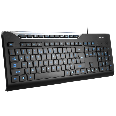 Klawiatura A4TECH KD-800L Black USB (Blue Light)
