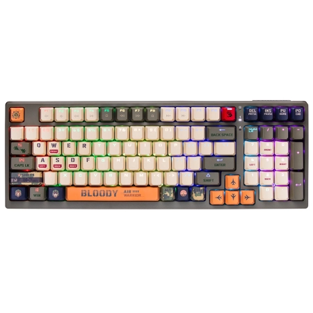 Klawiatura mechaniczna A4TECH BLOODY S98 USB Aviator (BLMS Red Plus Switches)