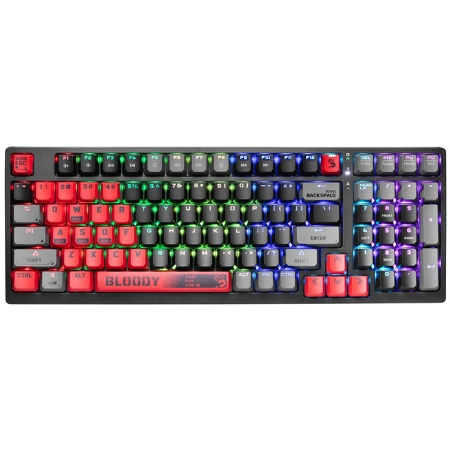 Klawiatura mechaniczna A4TECH BLOODY S98 USB Sports Red (BLMS Red Plus Switches)