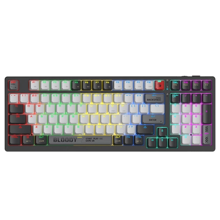 Klawiatura mechaniczna A4TECH BLOODY WS98 Grey WRLS  (BLMS RED Plus  Switches)