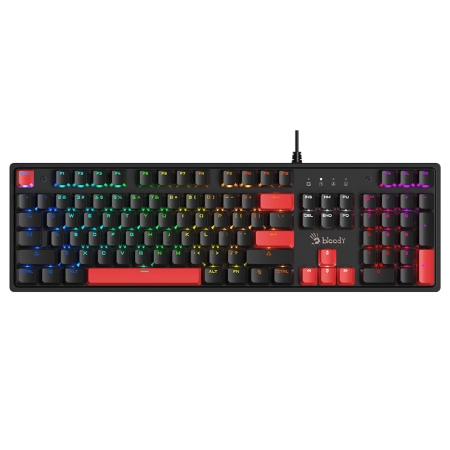 Klawiatura mechaniczna A4TECH BLOODY S520N Fire Black (BLMS RED Plus Switch)