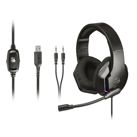 Słuchawki A4TECH Bloody G260p USB+AUX3.5 Black RGB