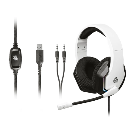 Słuchawki A4TECH Bloody G260p USB+AUX3.5 White RGB