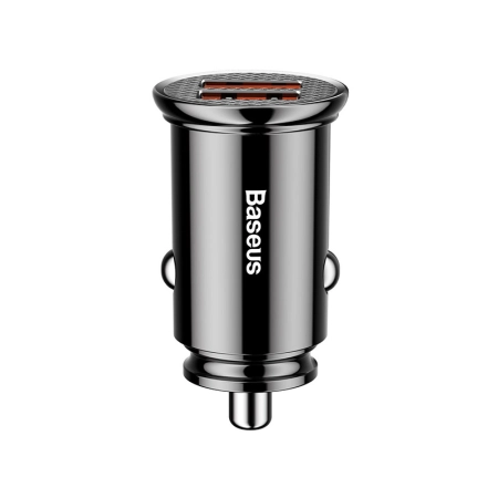 BASEUS Ładowarka samochodowa Circular 2xUSB QC3.0 5A 30W (CCALL-YD01) czarna