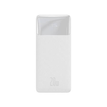 BASEUS Power Bank Bipow 20000mAh, 2xUSB, USB-C, 20W (PPDML-M02) Biały