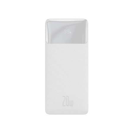 BASEUS Power Bank Bipow 30000mAh, 2xUSB, USB-C, 20W (PPDML-N02) Biały
