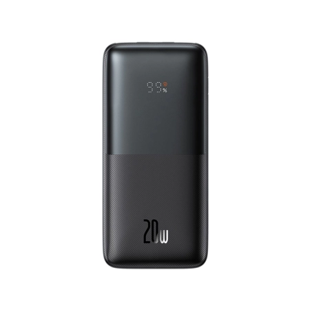 BASEUS Power Bank Bipow 10000mAh, 2xUSB, USB-C, 20W (PPBD040101) Czarny