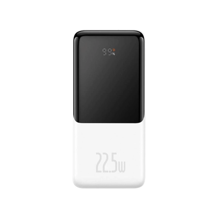 BASEUS Powerbank Baseus Elf 10000mAh 22.5W + kabel USB-C, Lightning (PPJL010002) Biały