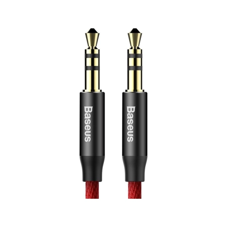 BASEUS Kabel Audio (2x mini jack 3.5mm)  M30 1.5m (CAM30-C91) Red+Black