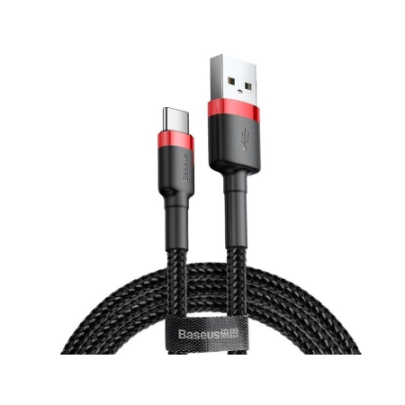 BASEUS Kabel USB Type-C 3,0m Cafule 2A(CATKLF-U91) Black-Red