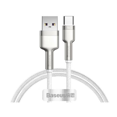 BASEUS Kabel USB Type C 1m Cafule 40W (CATJK-A02) White