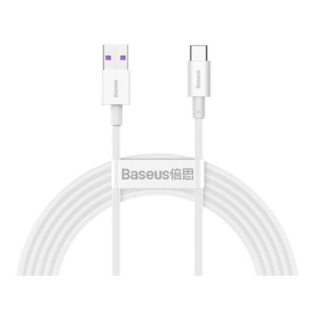 BASEUS Kabel USB do USB-C Superior Series, 66W, 2m (CATYS-A02) Biały