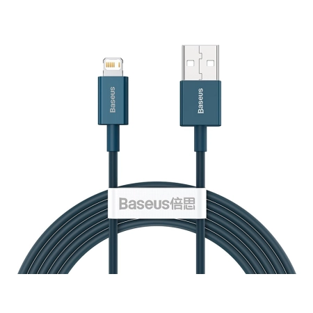 BASEUS Kabel Lightening iPhone  Superior Series 2.4A, 2.0M (CALYS-C03) Niebieski